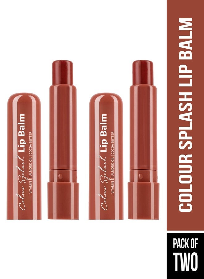 Hilary Rhoda Colour Splash Lip Balm | Moisturizing Lip Treatment with Vitamin E & Cocoa Butter | With SPF-15 | For Dry Chapped Lips | Intense Hydration | Pack of 2-3g (Coffee |Shade 02) - Image 2